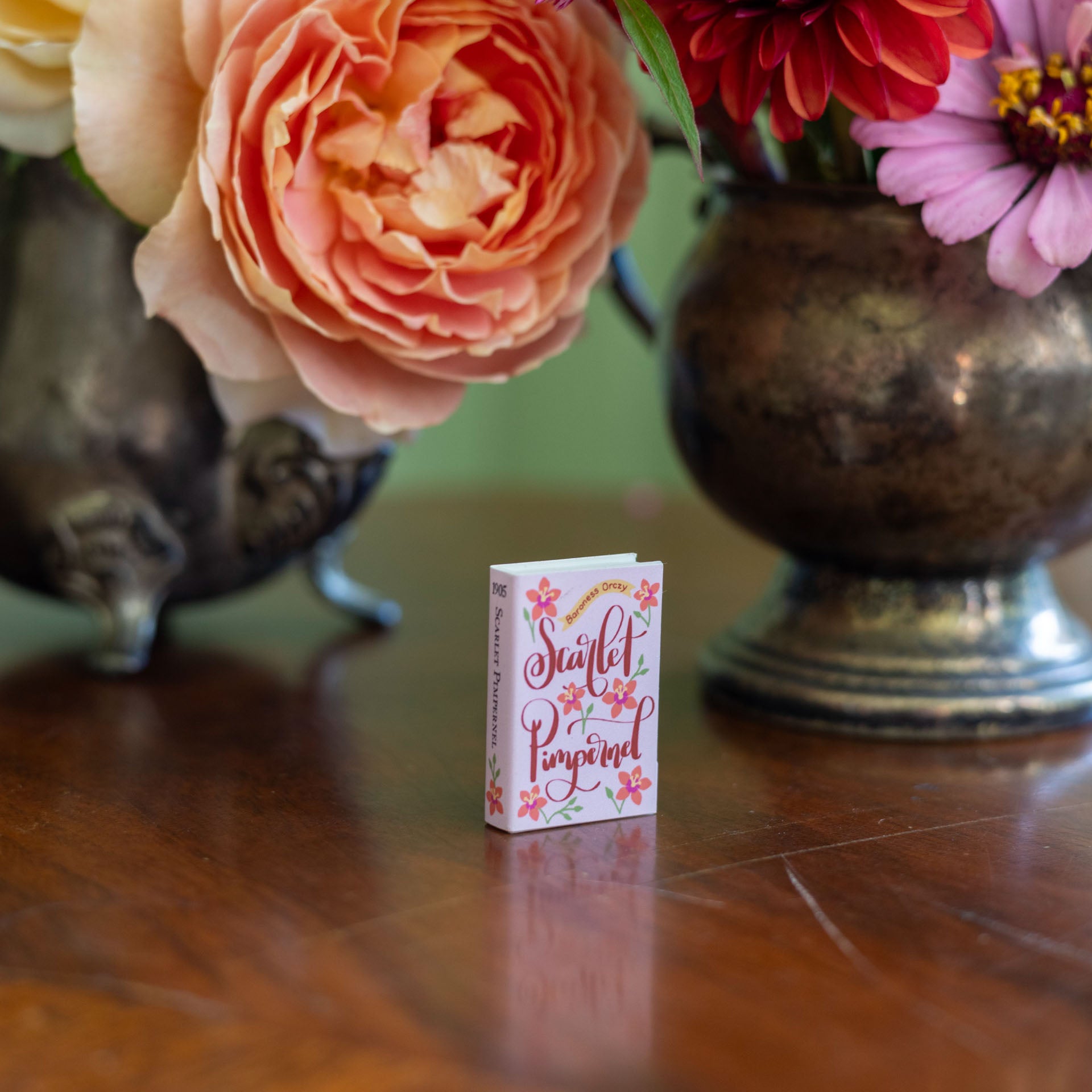 The Scarlet Pimpernel Mini Book Magnet | Baroness Orczy Gift | Literary Fridge Magnet | Miniature Classic Book