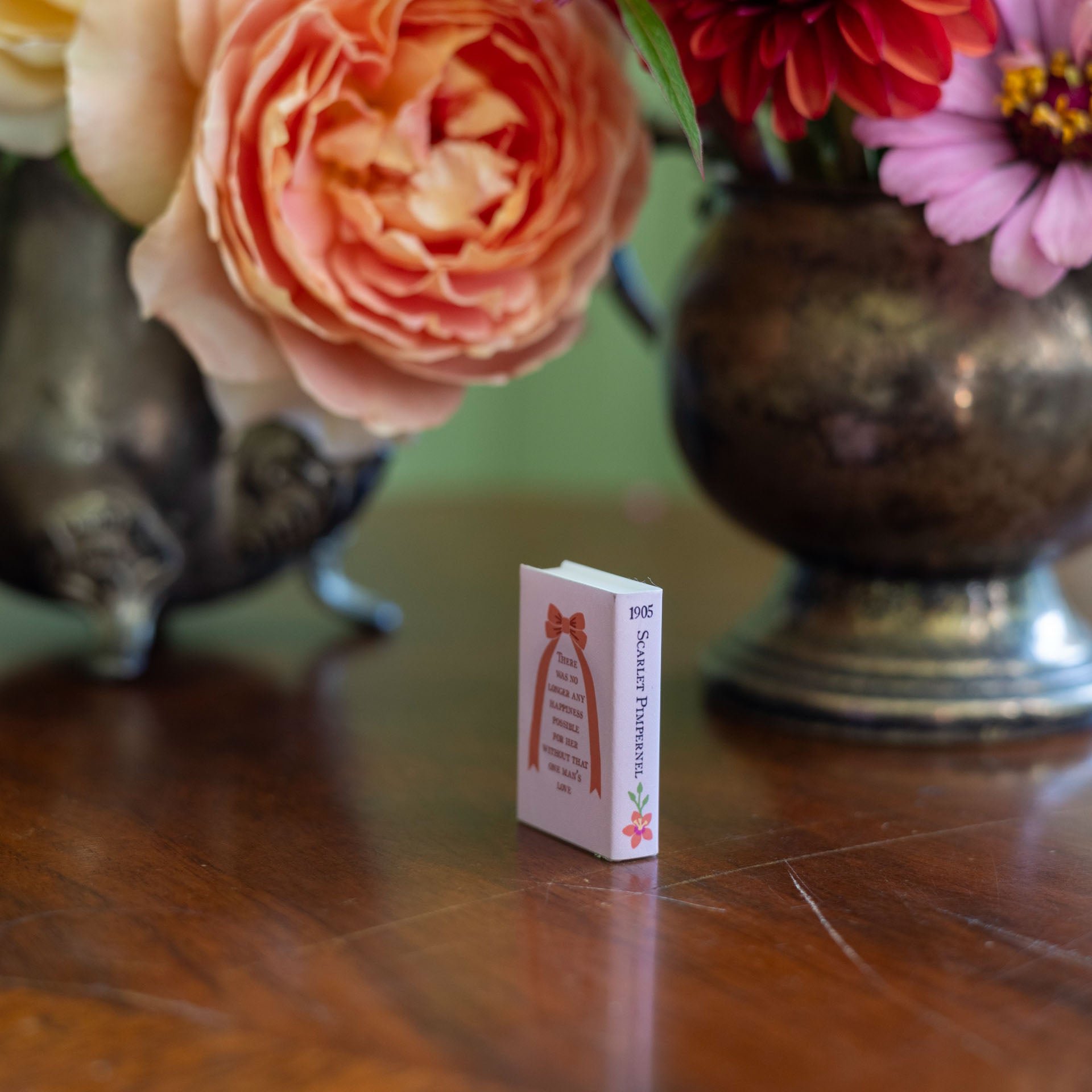 The Scarlet Pimpernel Mini Book Magnet | Baroness Orczy Gift | Literary Fridge Magnet | Miniature Classic Book